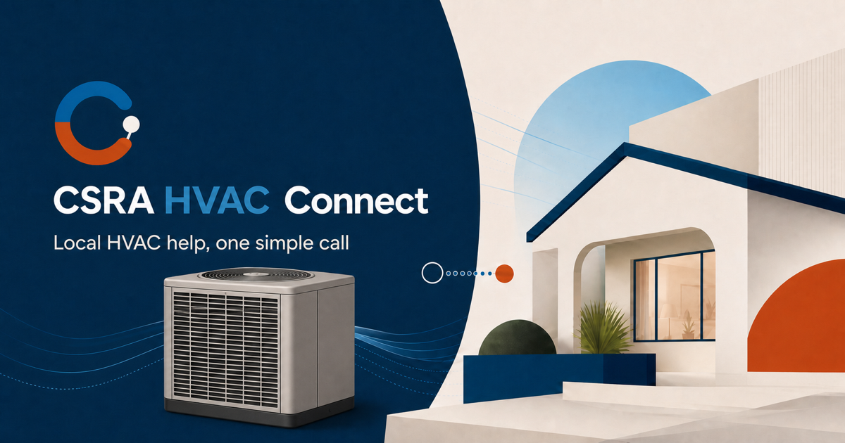 Illustration of a home and an outdoor air-conditioning unit